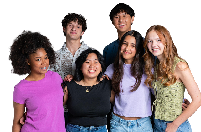 Group of kids smiling